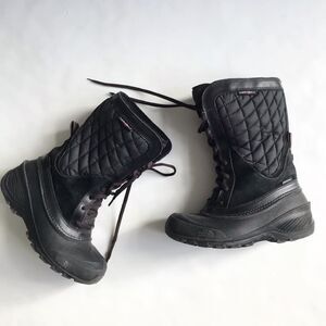 The North Face Girls Shellista waterproof boots GUC- wear on heels size 3 youth
